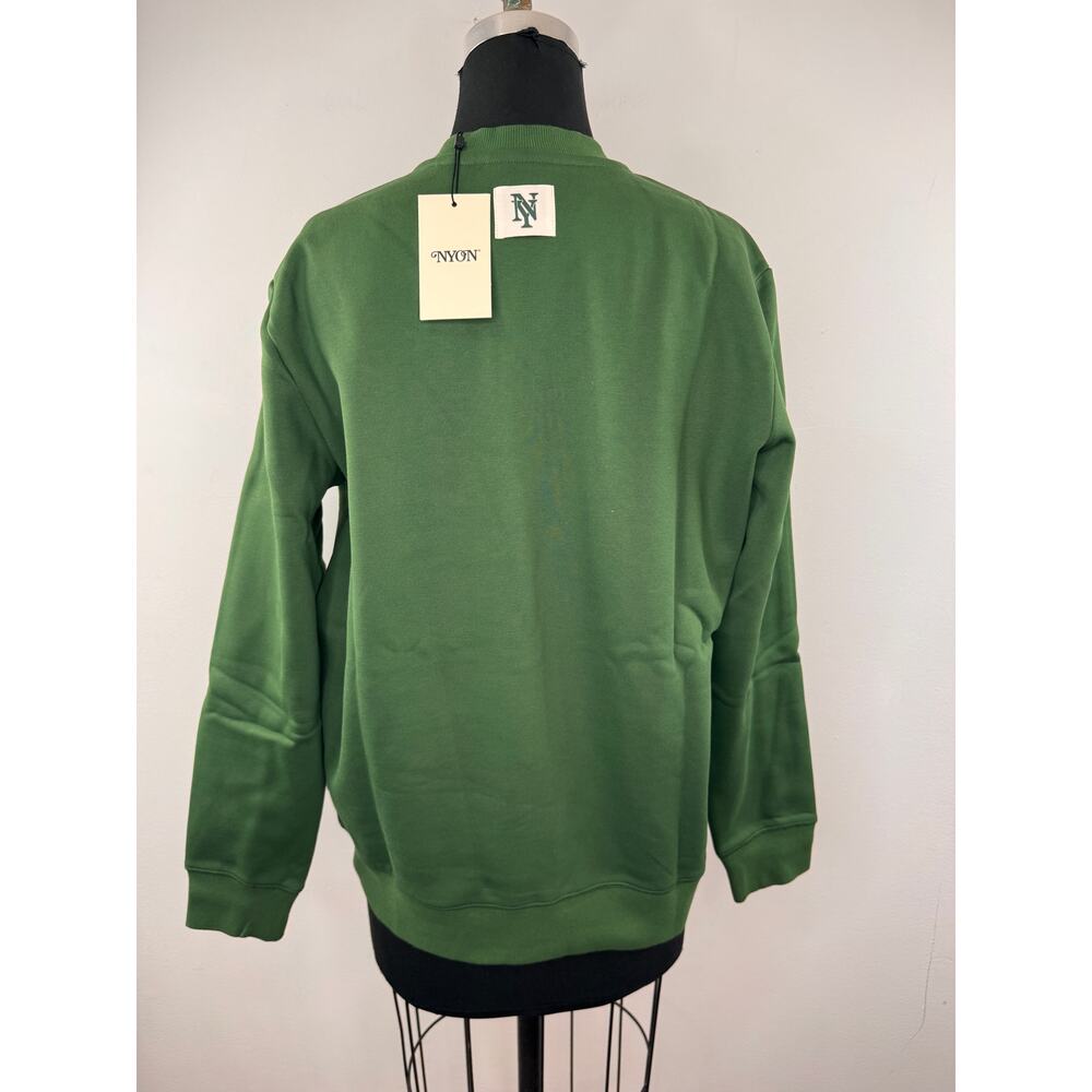 NYON New York or Nowhere Signature Green Sweatshirt Crew Classic Size Medium NEW - Picture 3 of 6